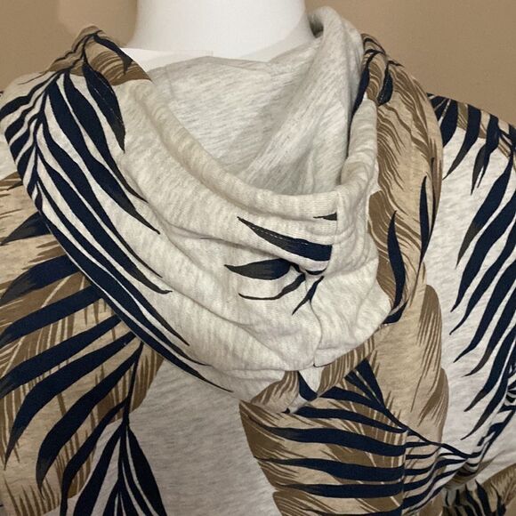 Mens SUN + STONE Leaf Print Hoodie- Size XL - Picture 12 of 15